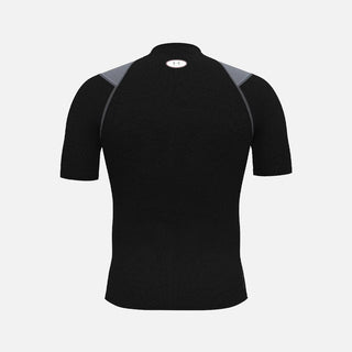 UA HEAT GEAR ELITE S/S - ULTIMATE BLACK / STEEL