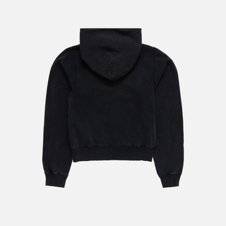 SHRUNKEN HOODIE - WASHED BLACK