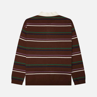 LE PÉRE X PUMA KNITTED RUGBY POLO - POTTING SOIL