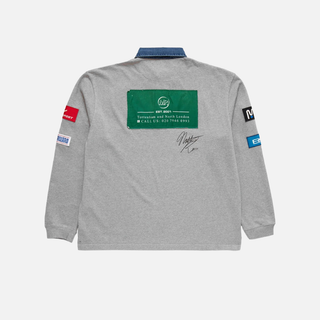 RUGBY POLO - GREY MARL