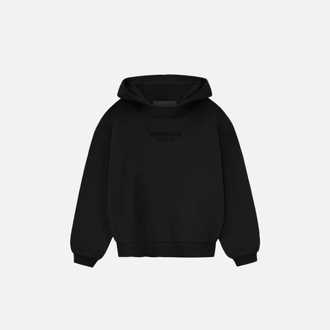 KIDS ESSENTIALS HOODIE - JET BLACK