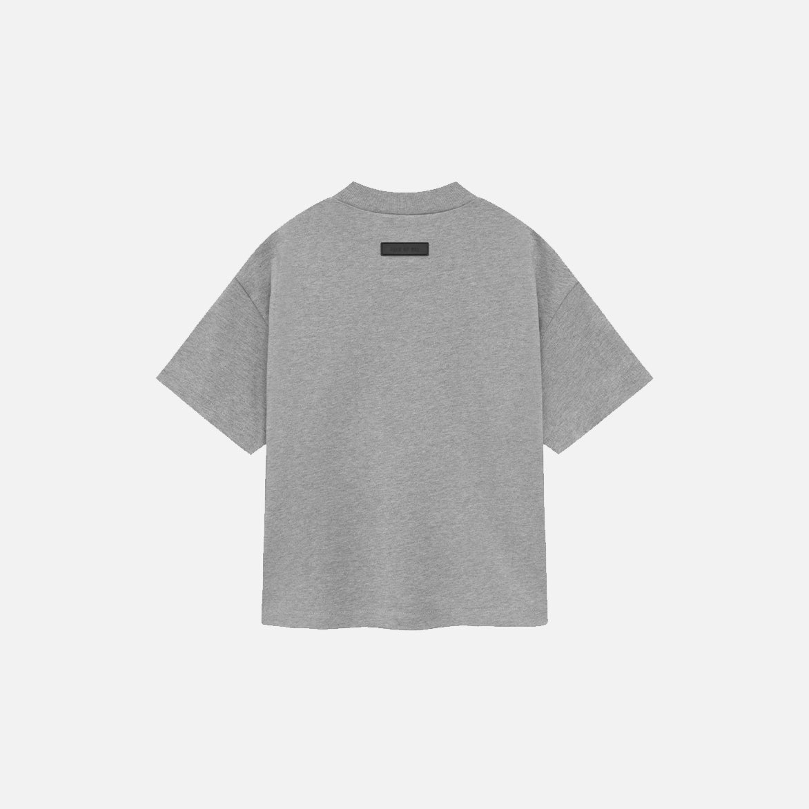 KIDS CREWNECK T-SHIRT - DARK HEATHER OATMEAL