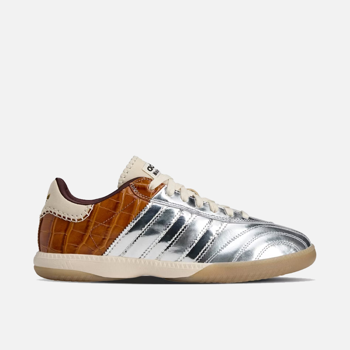 WALES BONNER X ADIDAS MILLENNIUM SAMBA - SILVER METALLIC / EASY YELLOW lapstoneandhammer.com WALES BONNER X ADIDAS MILLENNIUM SAMBA - SILVER METALLIC / EASY YELLOW lapstoneandhammer.com
