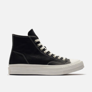 CHUCK TAYLOR ALL STAR HIGH FIRST STRING "BLACK PREMIUM LEATHER"