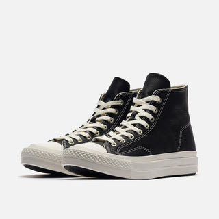 CHUCK TAYLOR ALL STAR HIGH FIRST STRING "BLACK PREMIUM LEATHER"