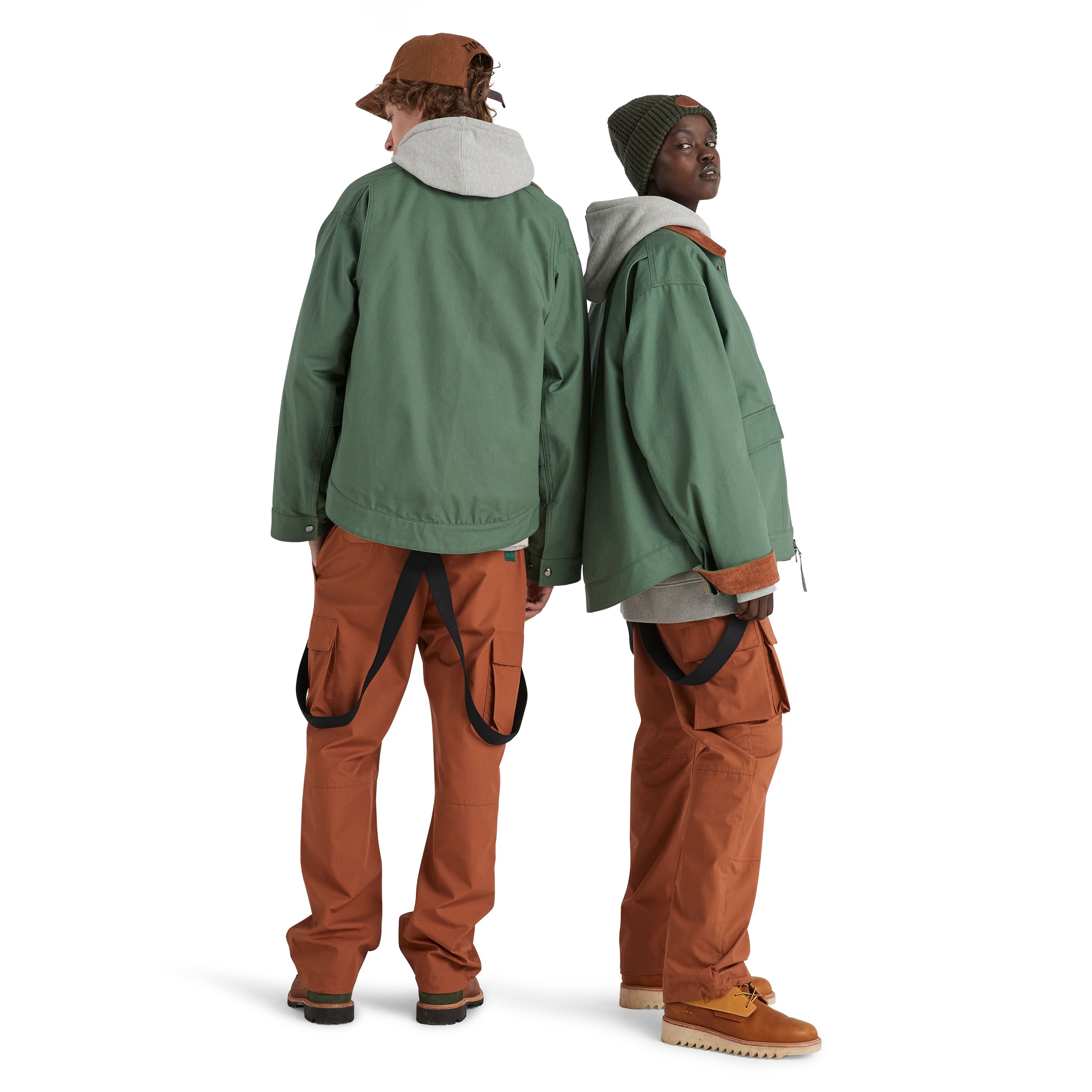 NINA CHANEL ABNEY X TIMBERLAND BARN COAT - GREEN