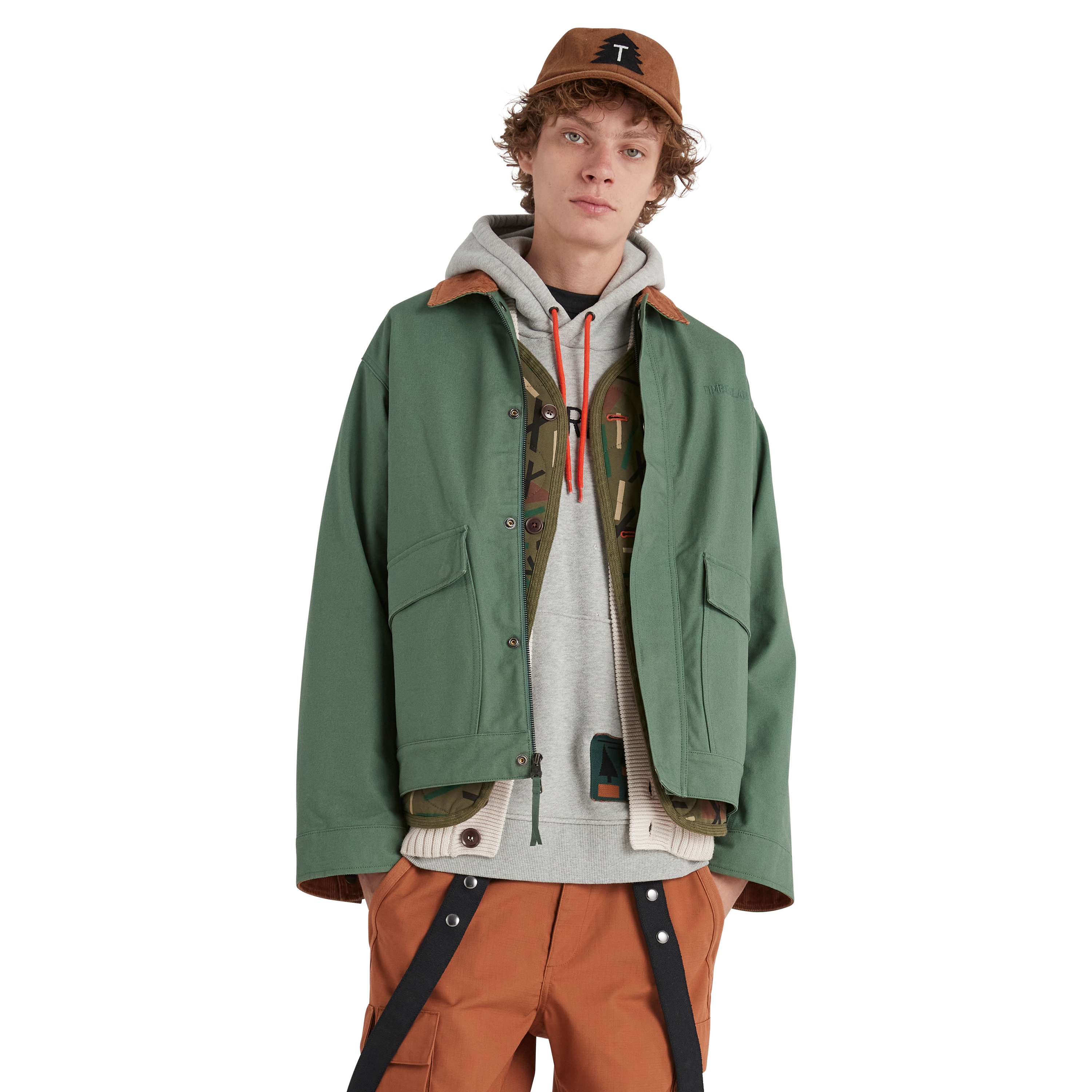 NINA CHANEL ABNEY X TIMBERLAND BARN COAT - GREEN