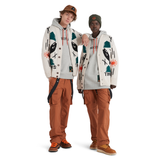 NINA CHANEL ABNEY X TIMBERLAND ITARSIA KNIT CARDIGAN - BEIGE / GREEN / BLACK