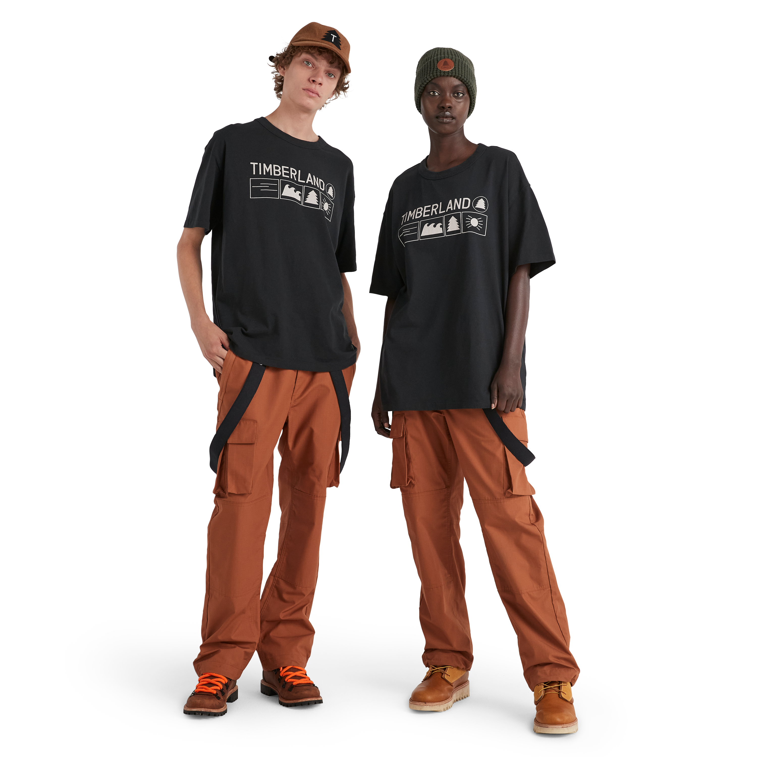 NINA CHANEL ABNEY X TIMBERLAND RELAXED FIT TEE - BLACK