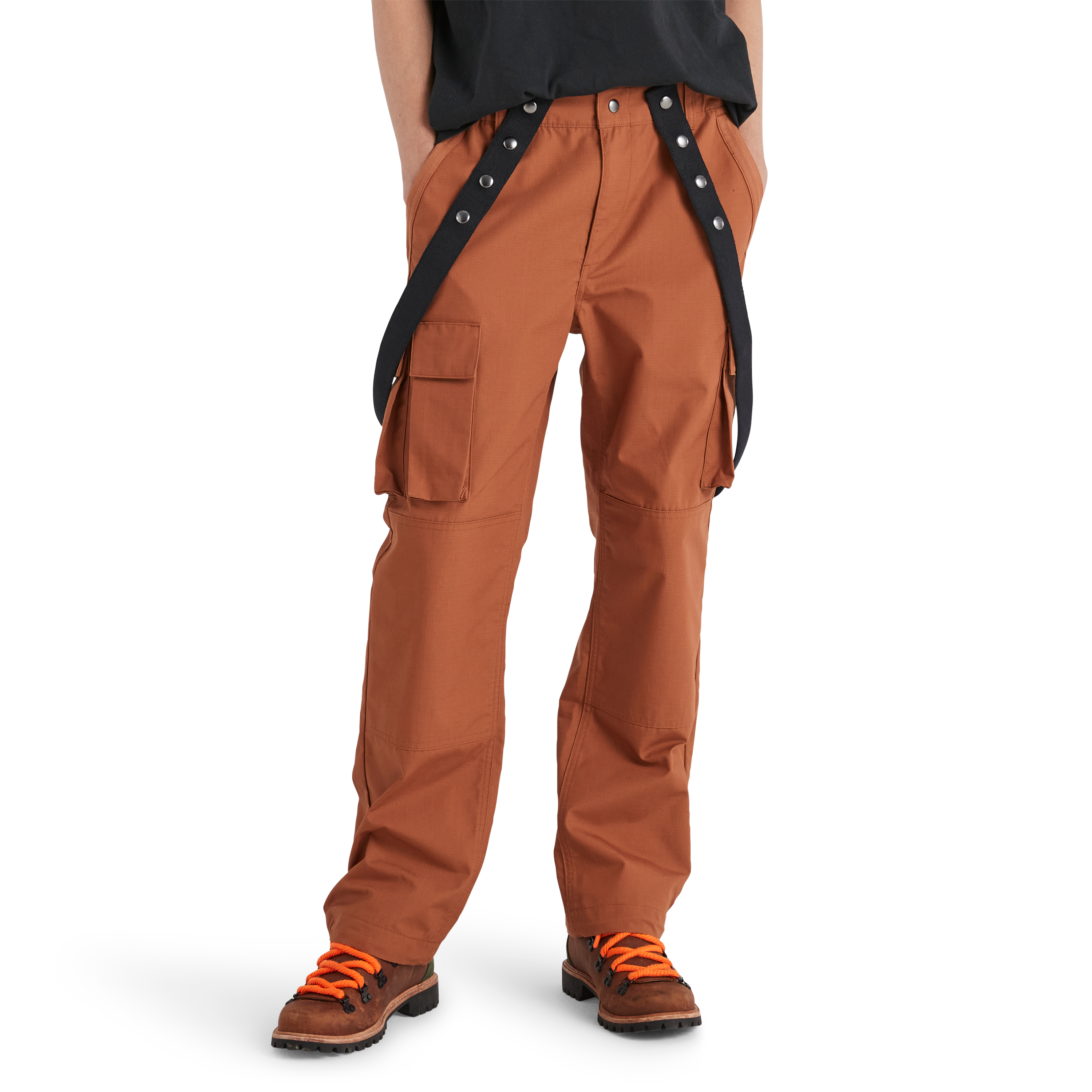NINA CHANEL ABNEY X TIMBERLAND RIPSTOP CARGO PANT - RUST