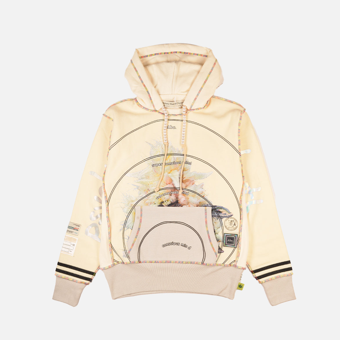 ABC. PSYCHIC DEATH HOODIE - CREAM