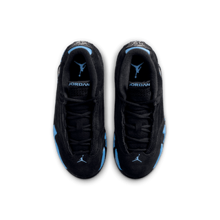 JORDAN 14 RETRO "BLACK / UNIVERSITY BLUE" (PS)