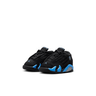 JORDAN 14 RETRO "BLACK / UNIVERSITY BLUE" (TD)
