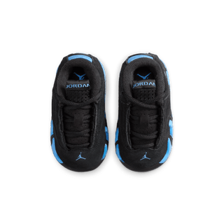 JORDAN 14 RETRO "BLACK / UNIVERSITY BLUE" (TD)