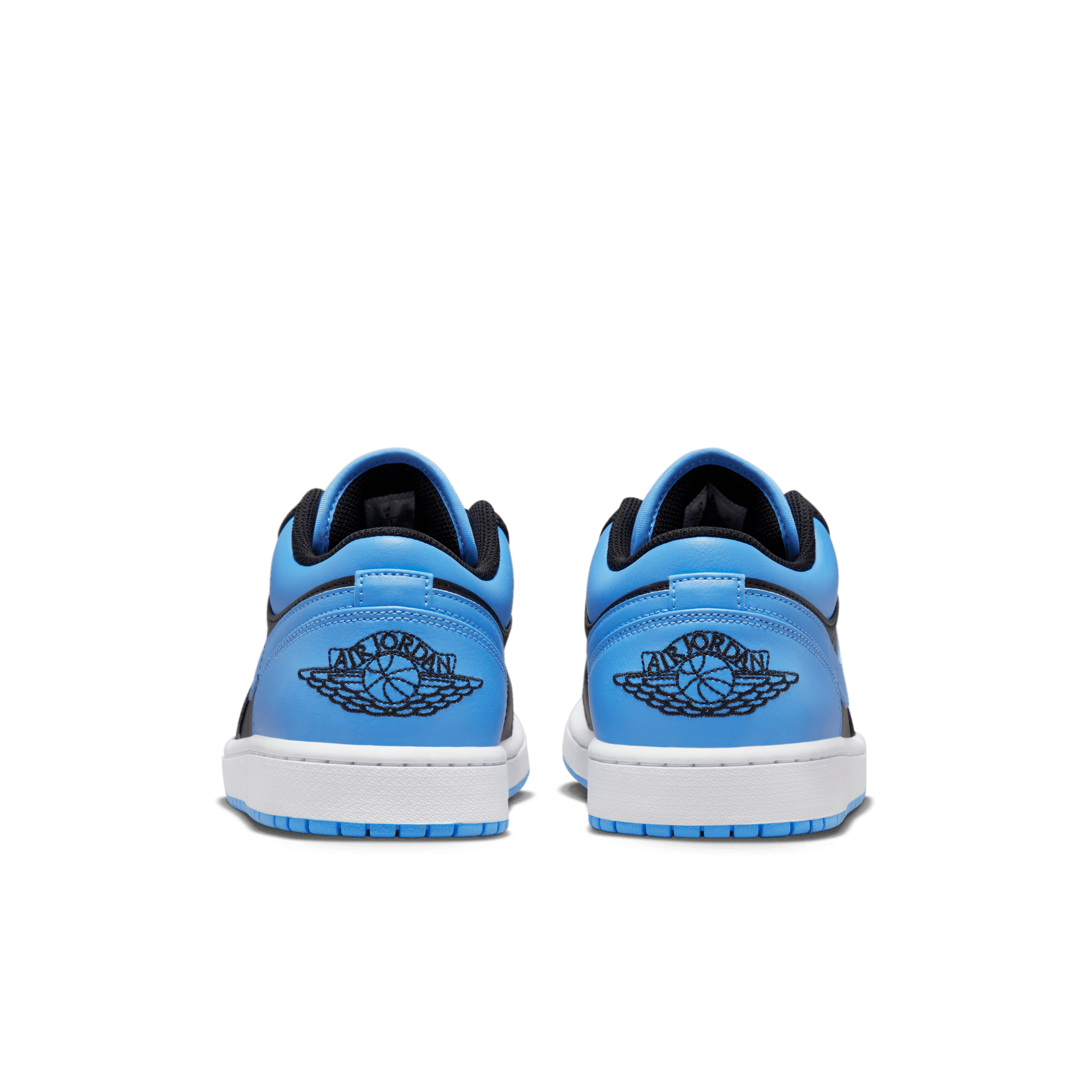 AIR JORDAN 1 LOW - BLACK / UNIVERSITY BLUE