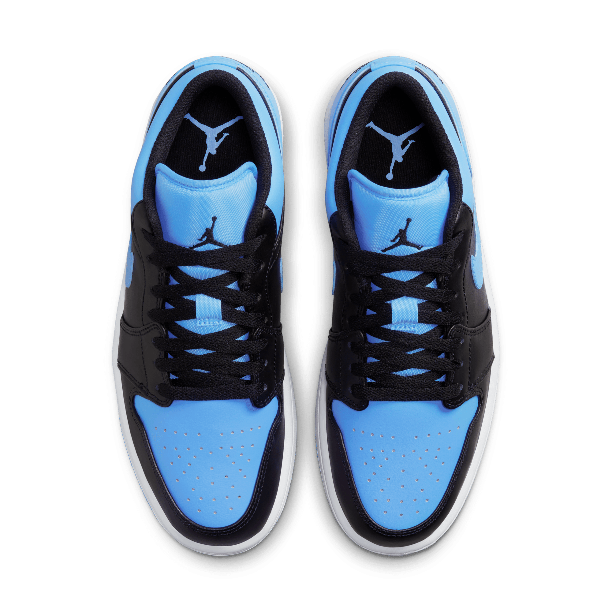 AIR JORDAN 1 LOW - BLACK / UNIVERSITY BLUE