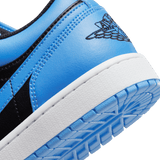 AIR JORDAN 1 LOW - BLACK / UNIVERSITY BLUE
