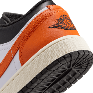 AIR JORDAN 1 LOW (GS) - BLACK / STARFISH / WHITE
