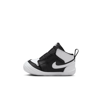 JORDAN 1 CRIB BOOTIE - BLACK / WHITE
