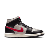 WMNS AIR JORDAN 1 MID - BLACK / RED / SAIL