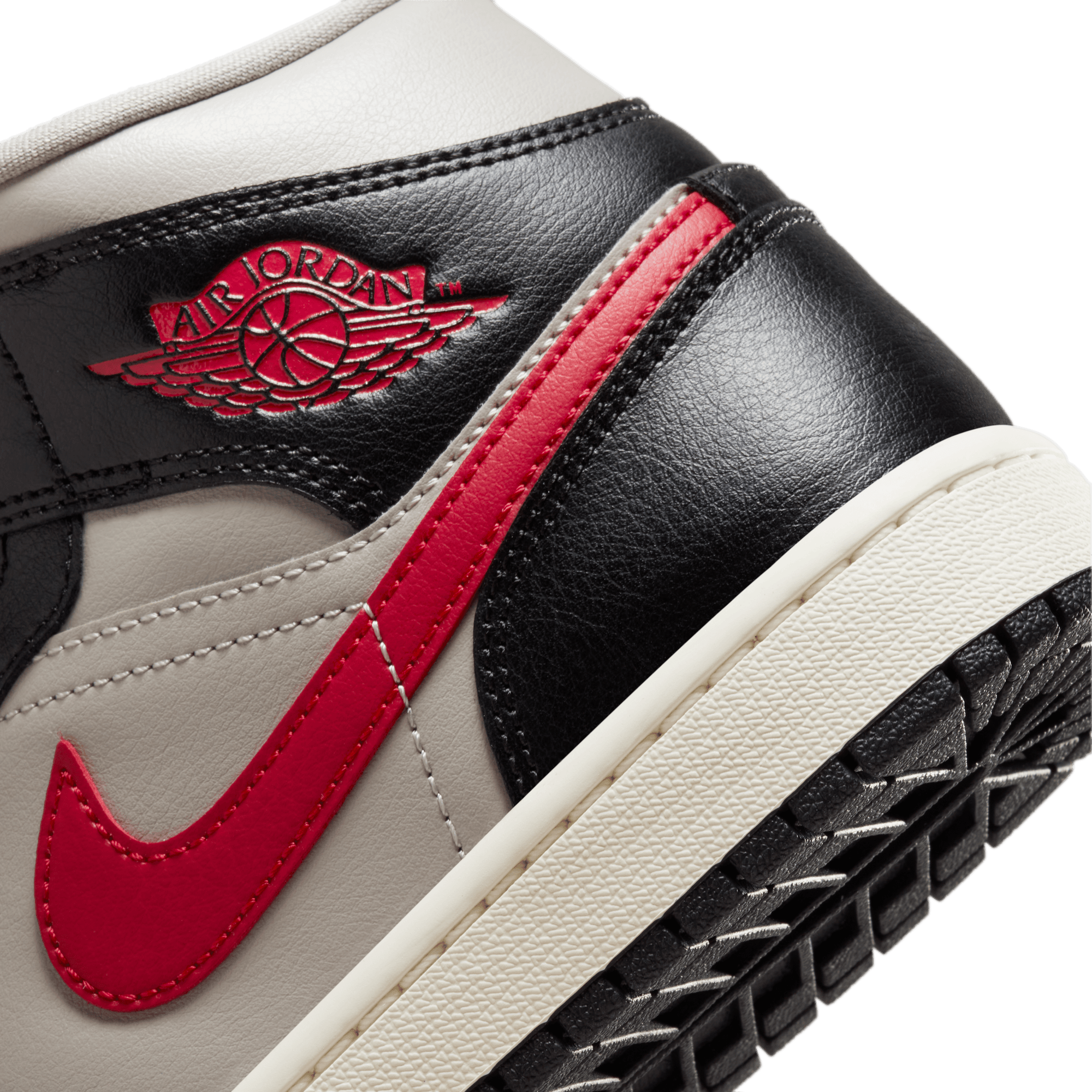 WMNS AIR JORDAN 1 MID BLACK RED SAIL lapstoneandhammer