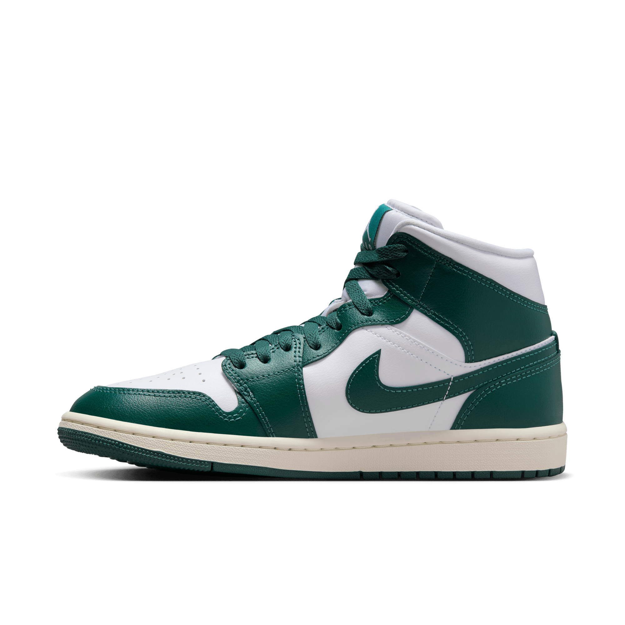 WMNS AIR JORDAN 1 MID WHITE OXIDIZED GREEN