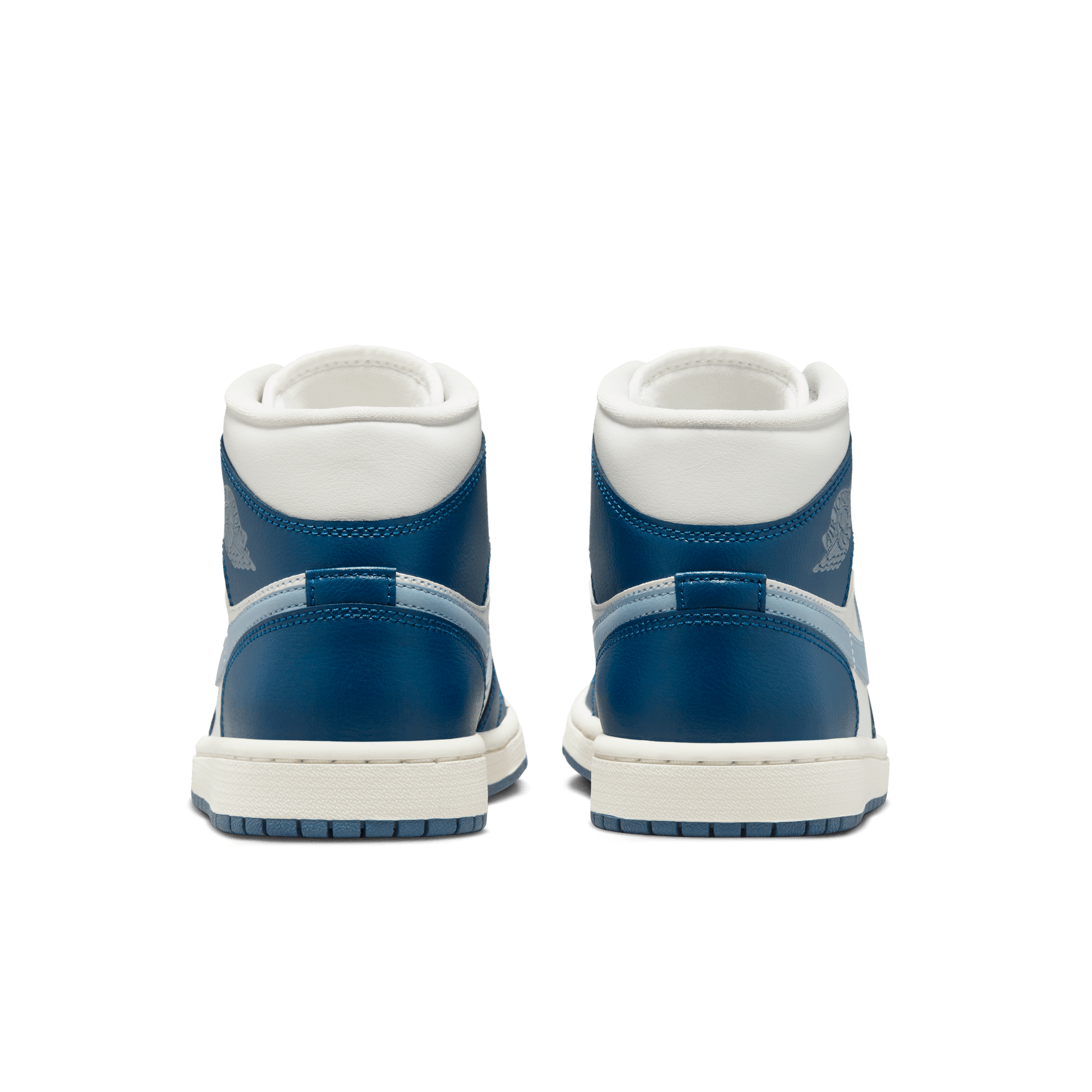 WMNS AIR JORDAN 1 MID - WHITE / BLUE