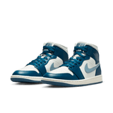 WMNS AIR JORDAN 1 MID - WHITE / BLUE