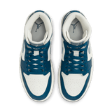 WMNS AIR JORDAN 1 MID - WHITE / BLUE