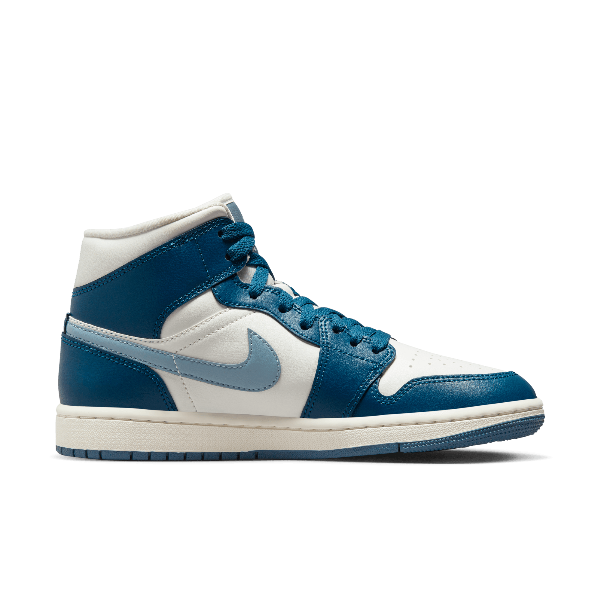 WMNS AIR JORDAN 1 MID - WHITE / BLUE