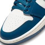 WMNS AIR JORDAN 1 MID - WHITE / BLUE