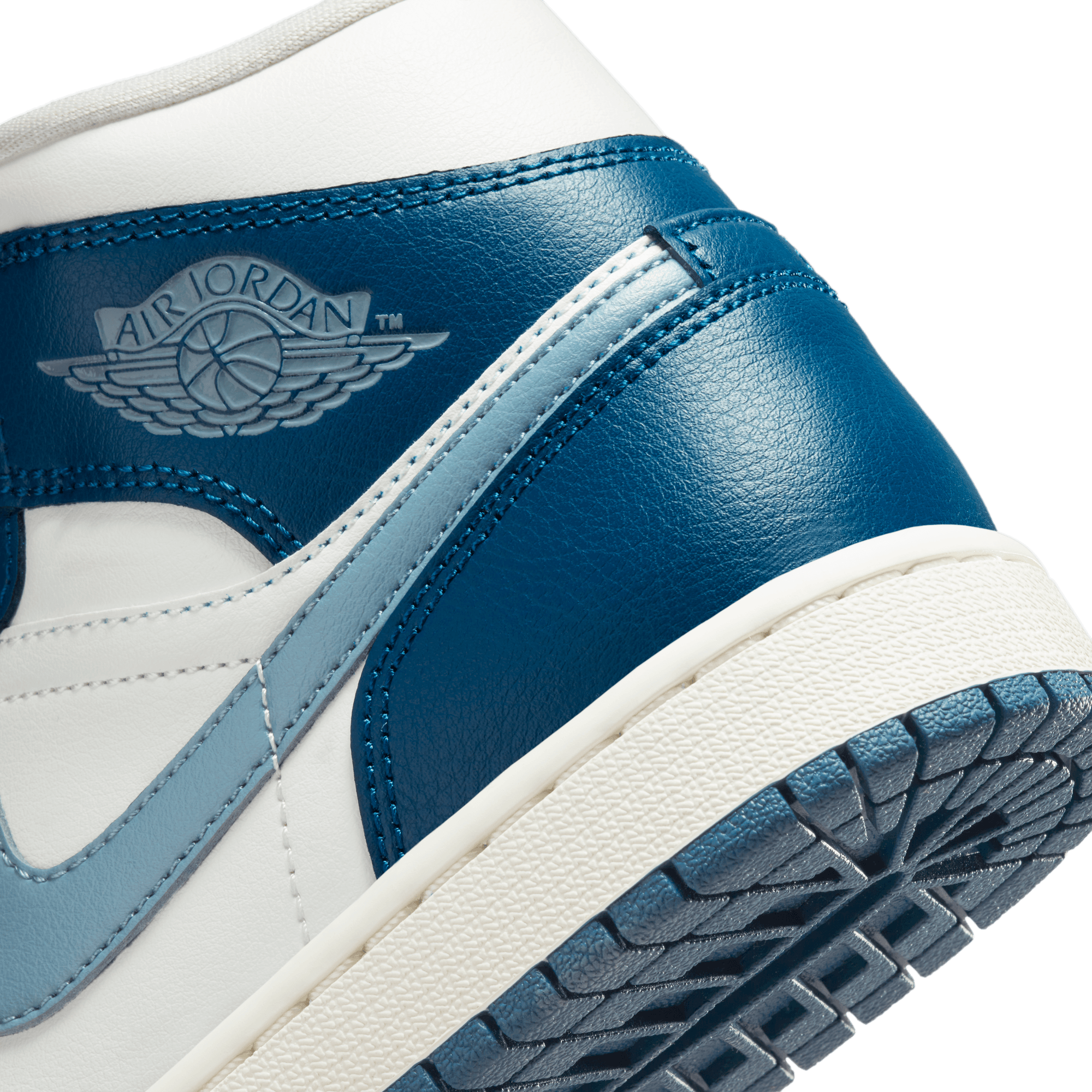 WMNS AIR JORDAN 1 MID - WHITE / BLUE