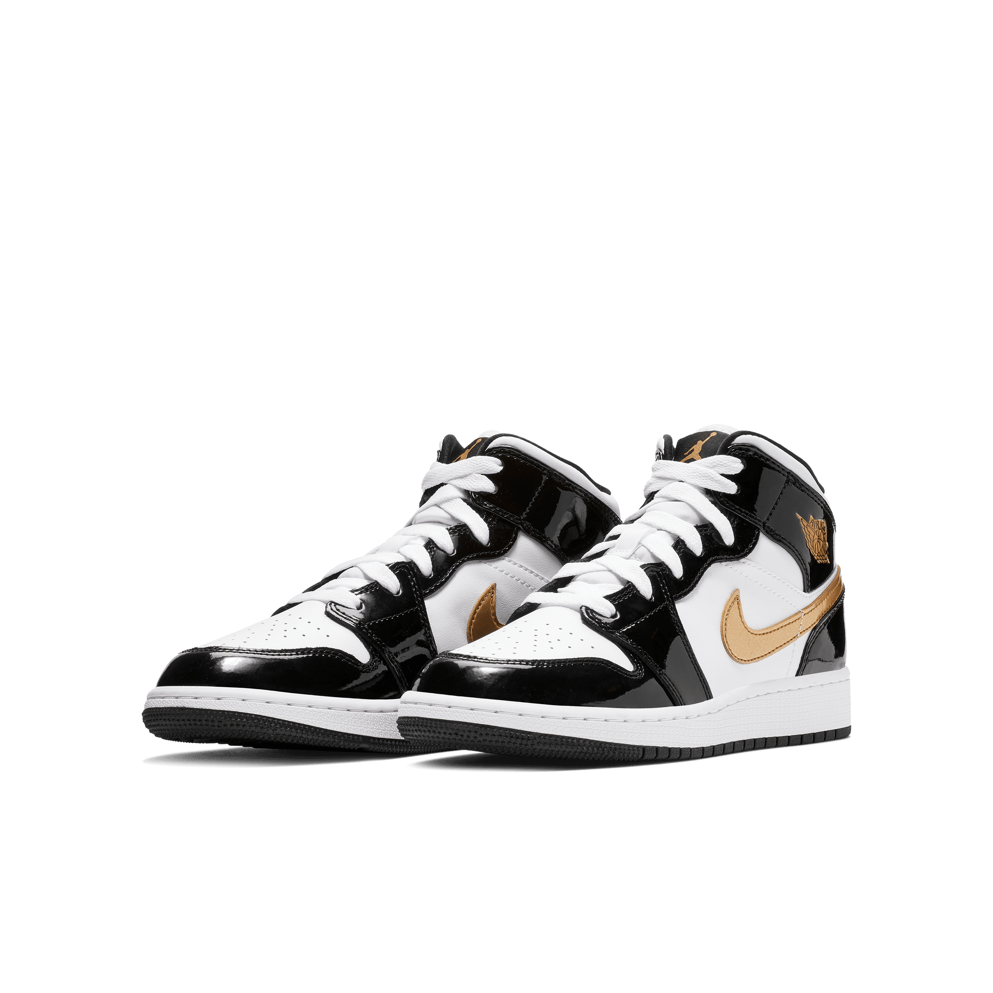 AIR JORDAN 1 MID SE (GS) "BLACK / GOLD"