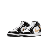 AIR JORDAN 1 MID SE (GS) "BLACK / GOLD"