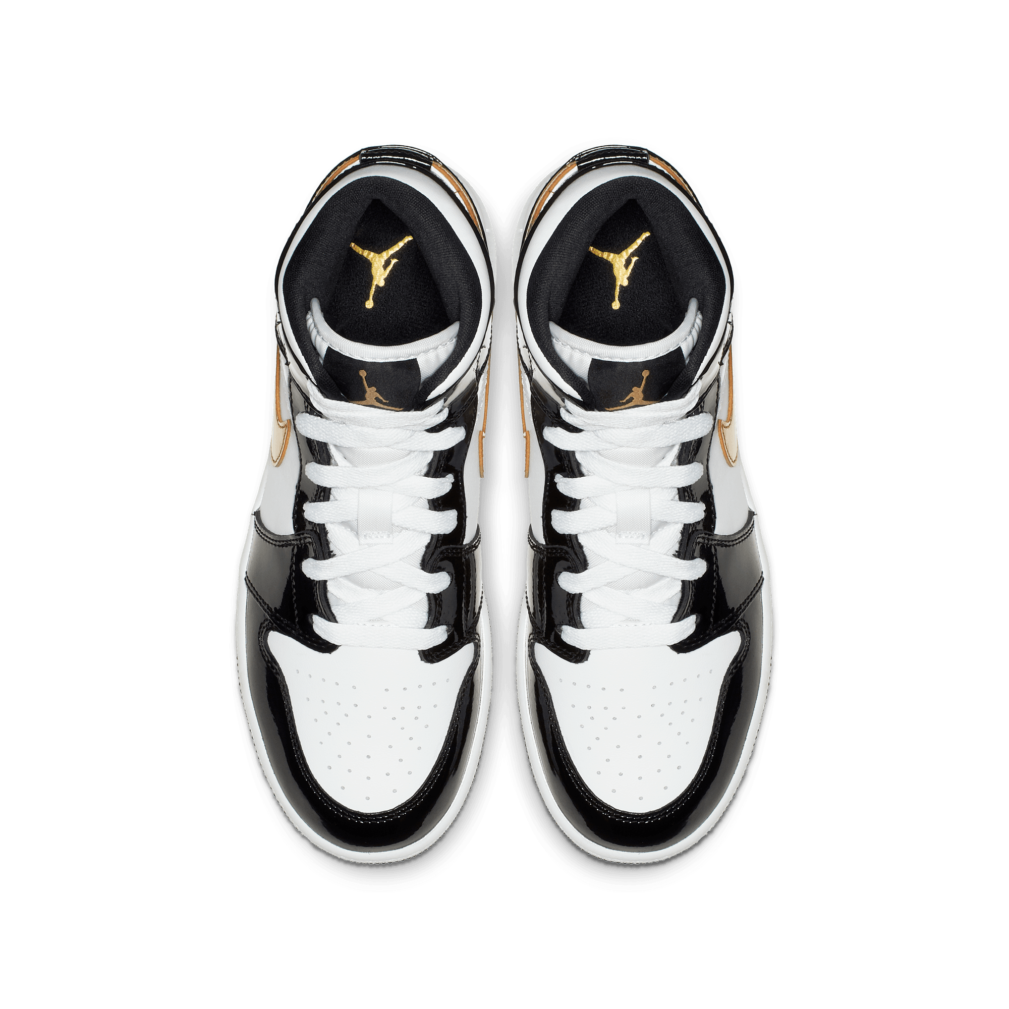 AIR JORDAN 1 MID SE (GS) "BLACK / GOLD"