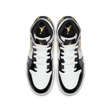 AIR JORDAN 1 MID SE (GS) "BLACK / GOLD"