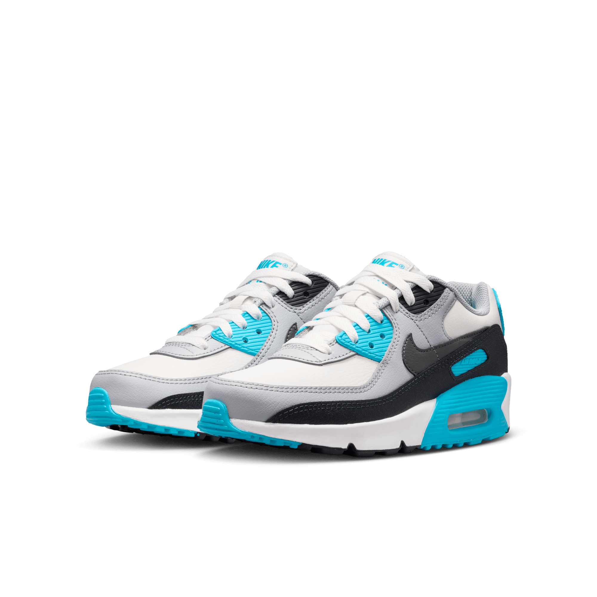 AIR MAX 90 LTR (GS) - PLATINUM TINT / BLUE LIGHTNING AIR MAX 90 LTR (GS) - PLATINUM TINT / BLUE LIGHTNING