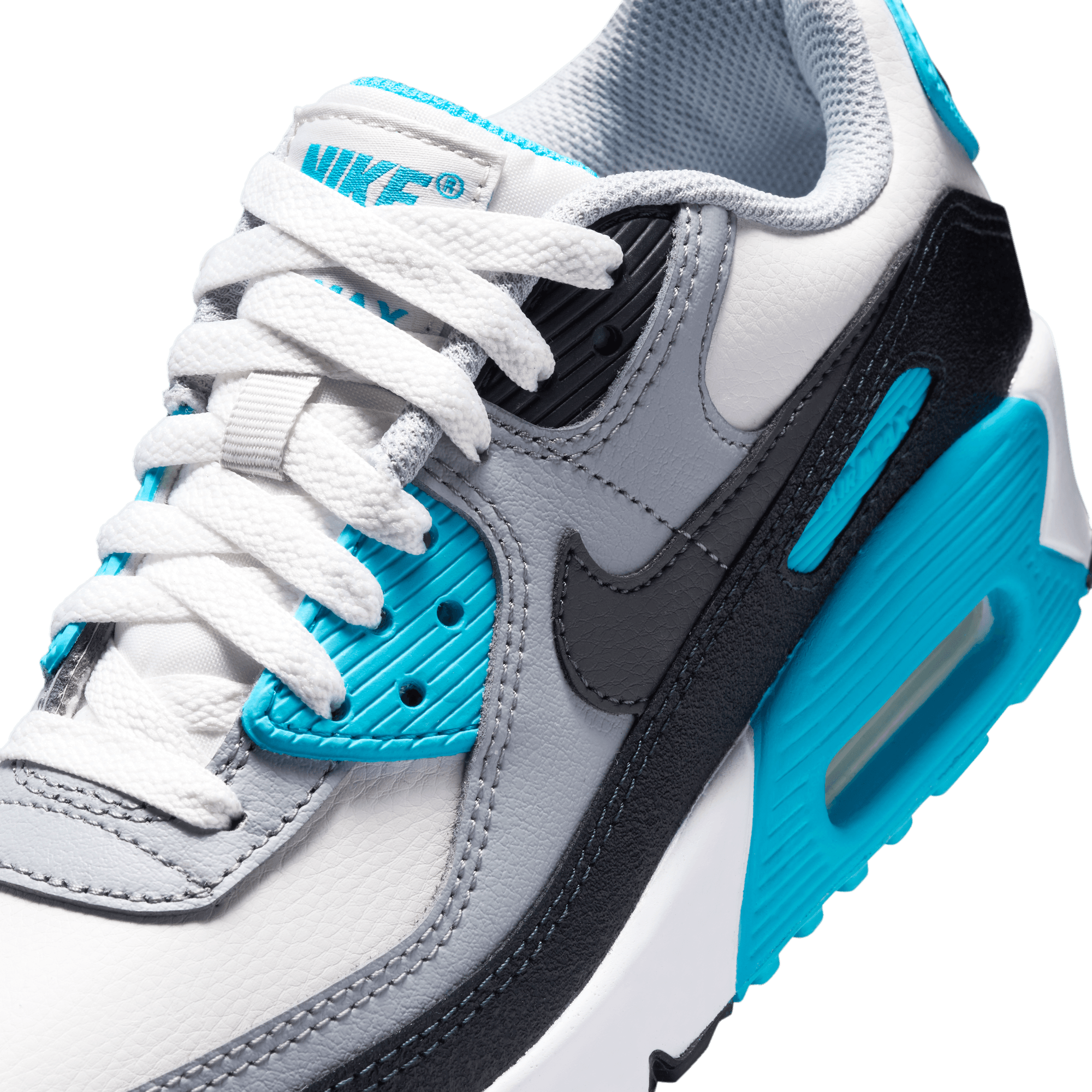 AIR MAX 90 LTR (GS) - PLATINUM TINT / BLUE LIGHTNING AIR MAX 90 LTR (GS) - PLATINUM TINT / BLUE LIGHTNING
