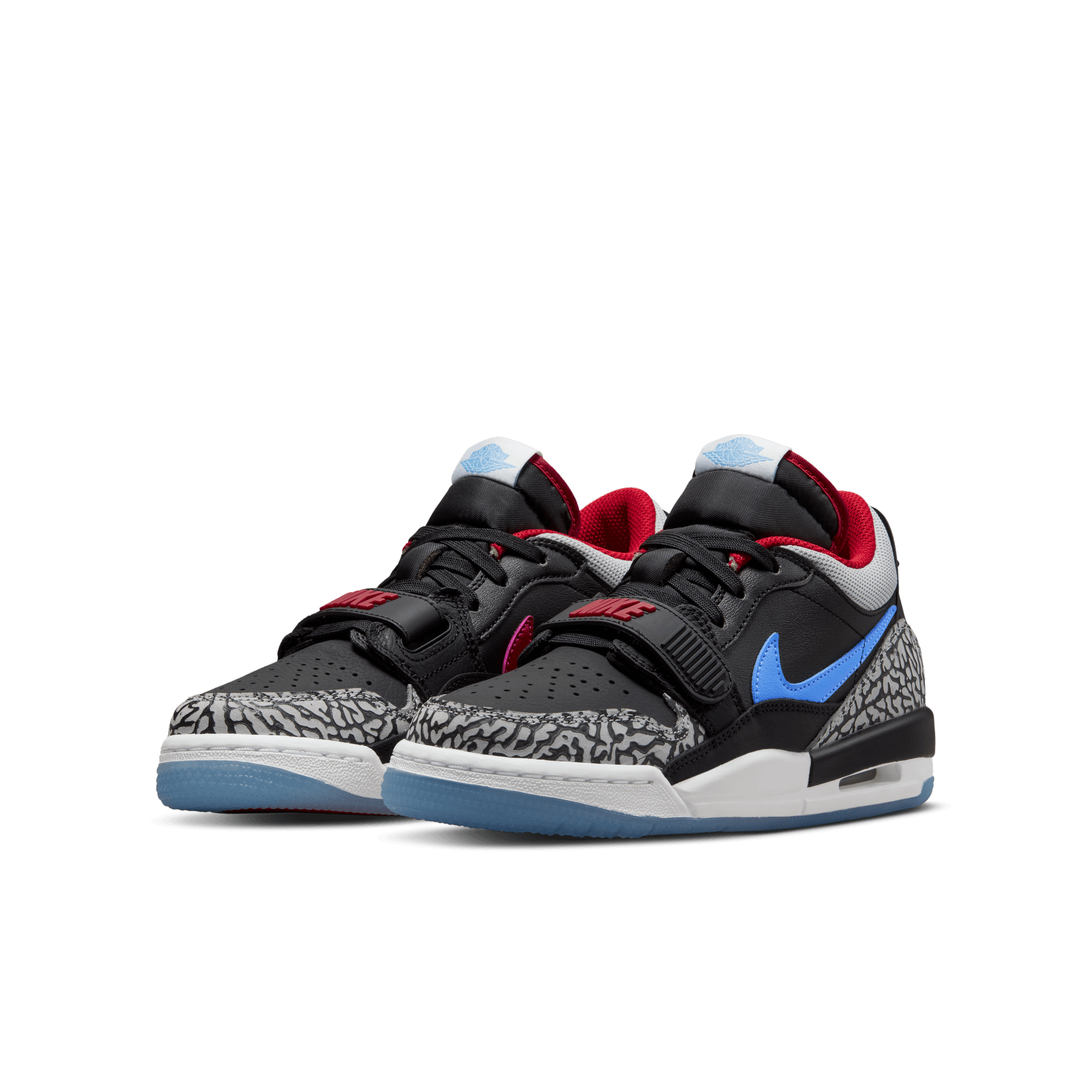 JORDAN LEGACY 312 LOW (GS) - BLACK / VALOR BLUE