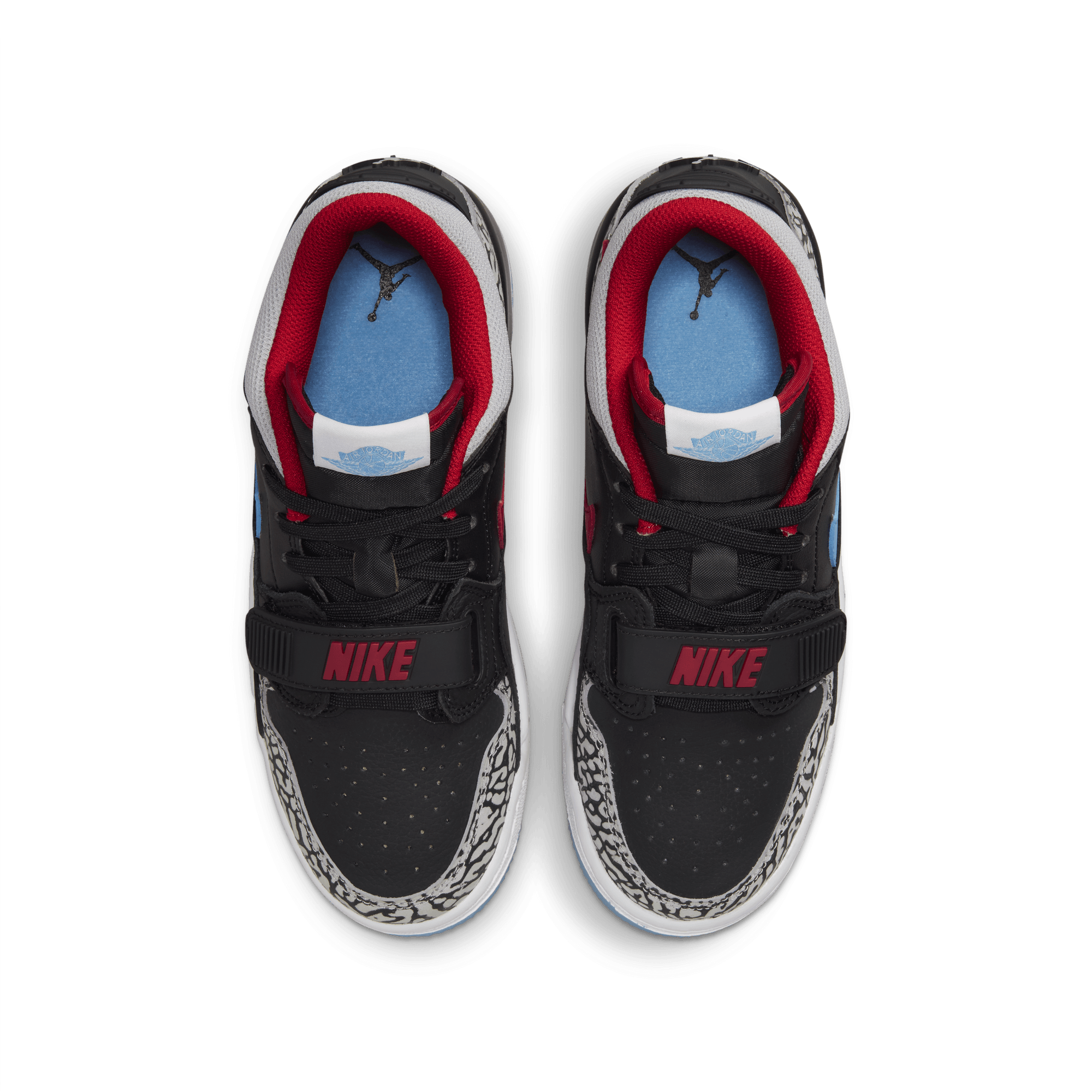 JORDAN LEGACY 312 LOW (GS) - BLACK / VALOR BLUE