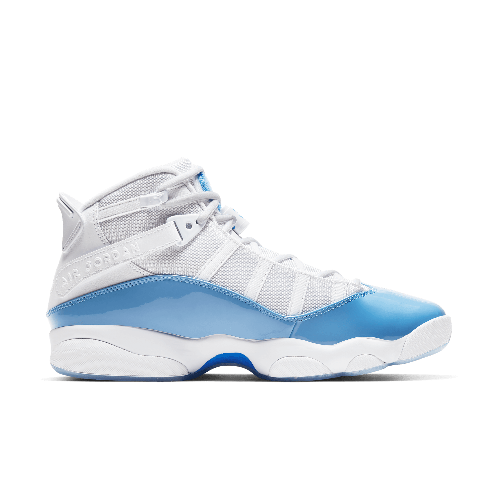 Blue and white 6 rings jordans discount