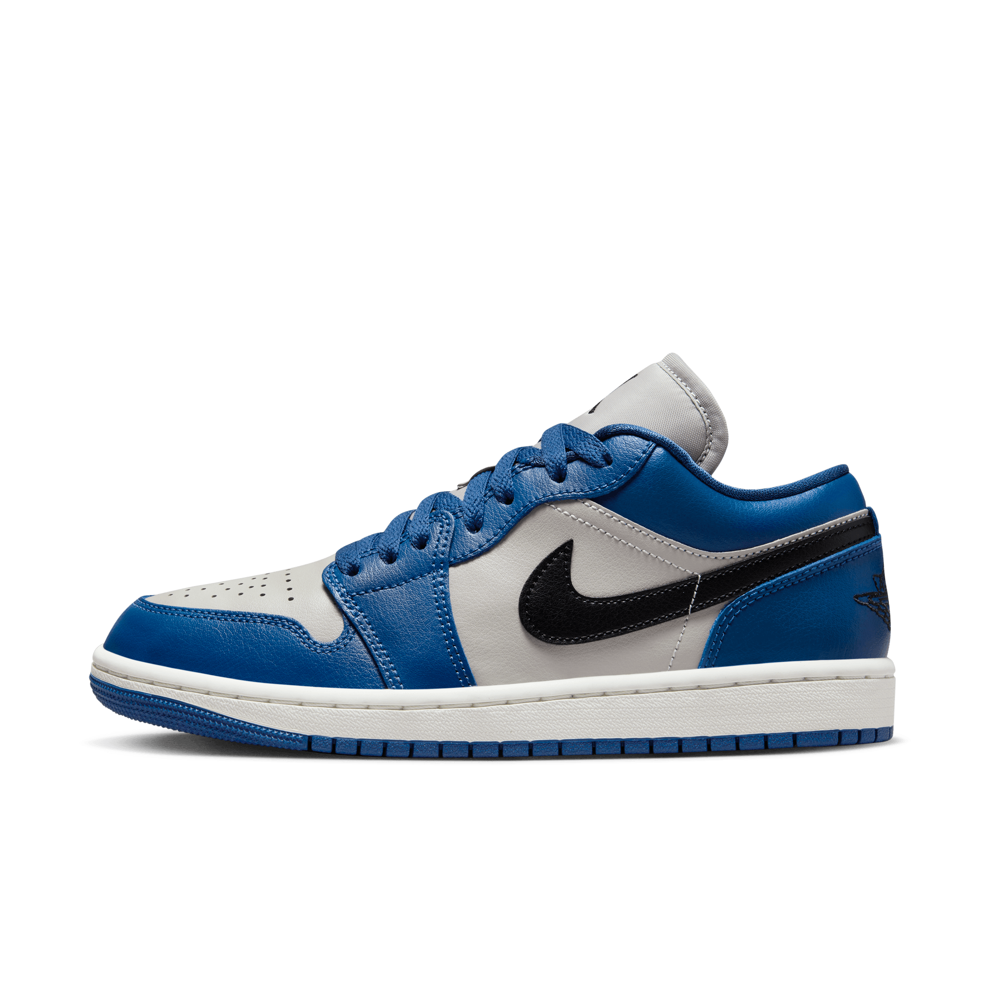 WMNS AIR JORDAN 1 LOW - GREY / BLUE / BLACK