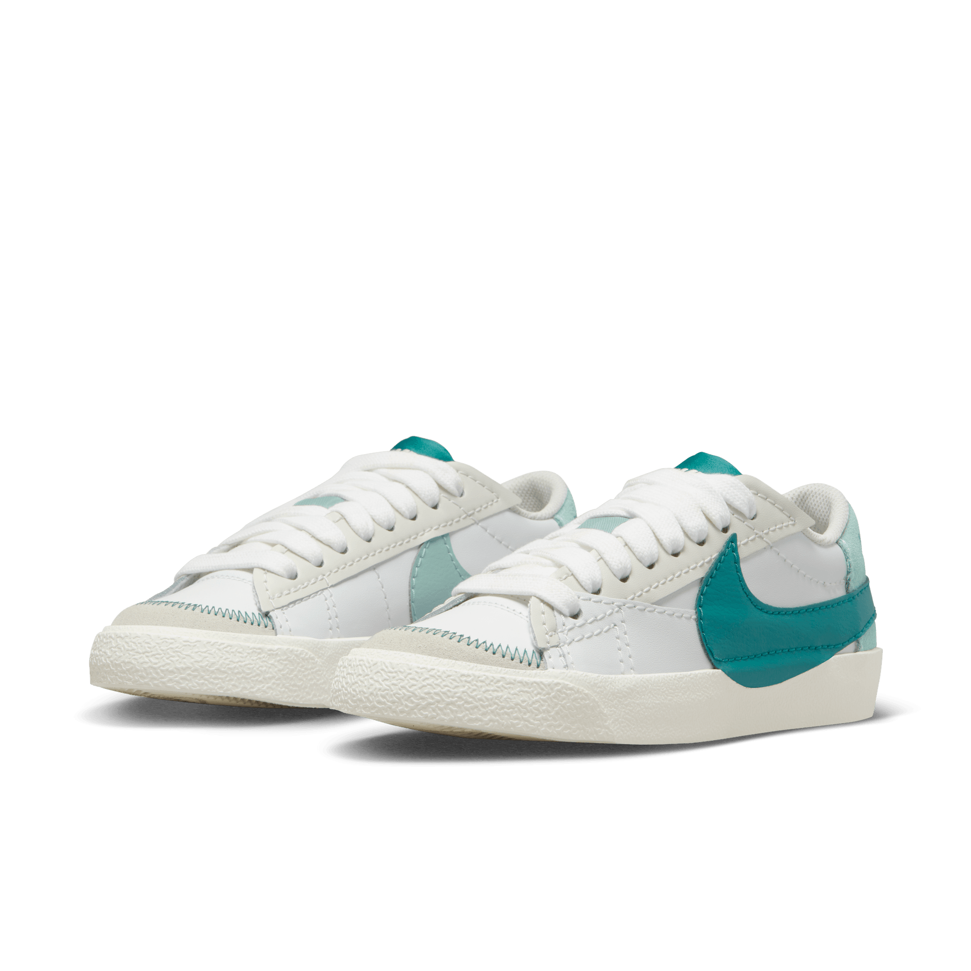 WMNS BLAZER LOW `77 JUMBO - SUMMIT WHITE / TEAL