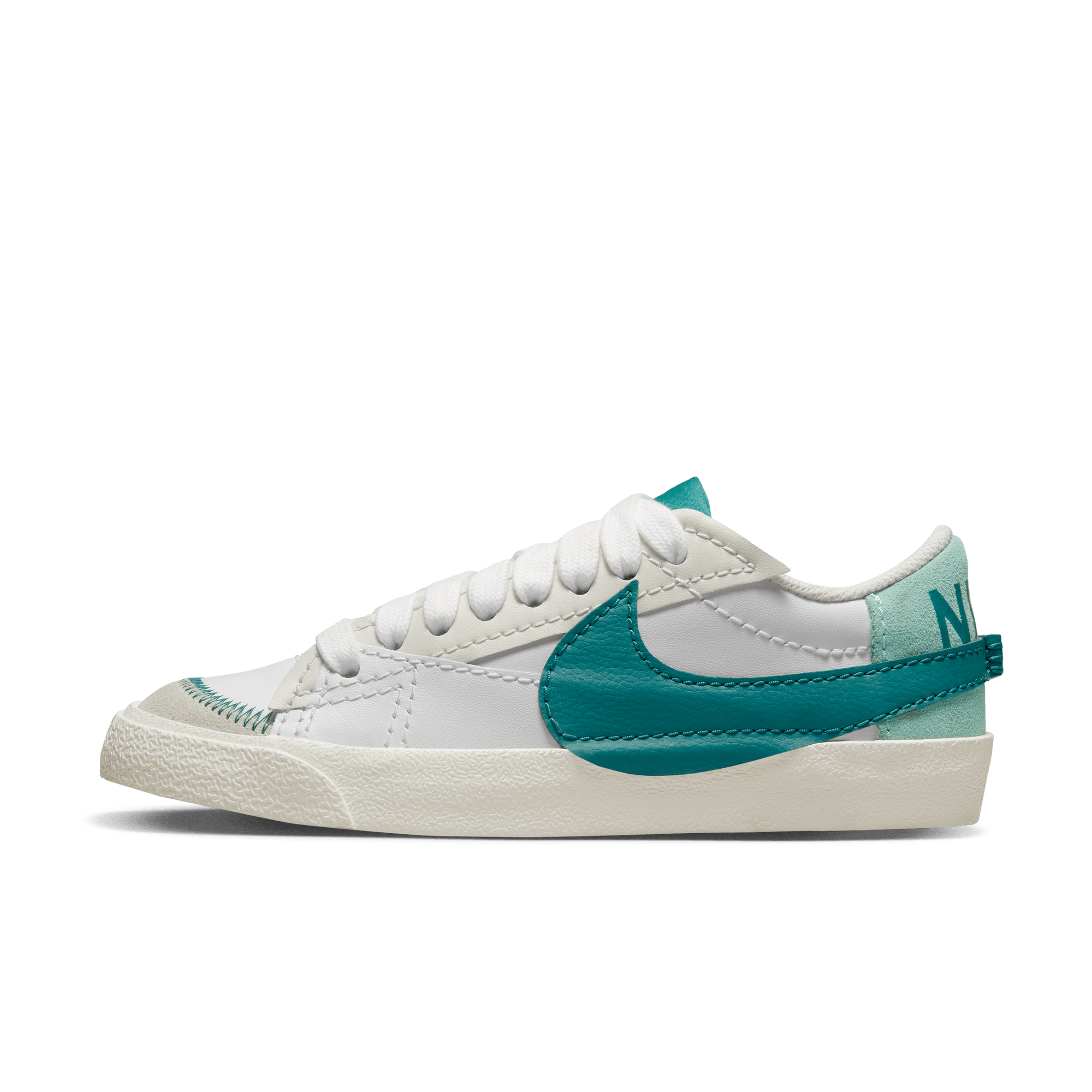 WMNS BLAZER LOW `77 JUMBO - SUMMIT WHITE / TEAL