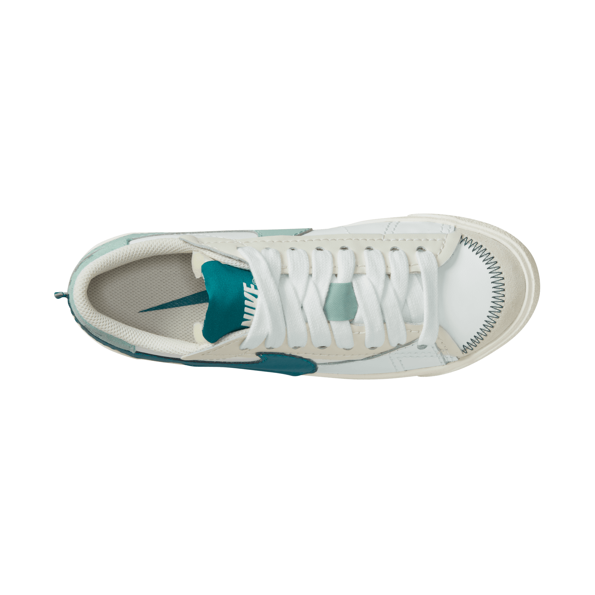 WMNS BLAZER LOW `77 JUMBO - SUMMIT WHITE / TEAL