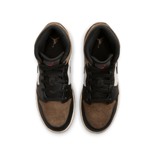AIR JORDAN 1 MID (GS) - BLACK / PALOMINO