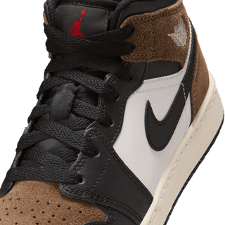AIR JORDAN 1 MID (GS) - BLACK / PALOMINO
