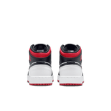 AIR JORDAN 1 MID (GS) - WHITE / GYM RED