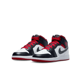 AIR JORDAN 1 MID (GS) - WHITE / GYM RED