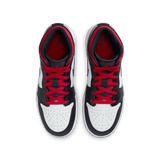 AIR JORDAN 1 MID (GS) - WHITE / GYM RED